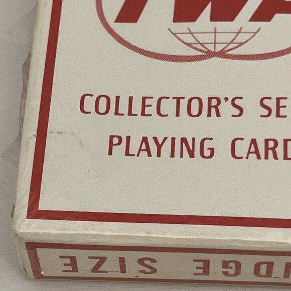 Vintage TWA Collector’s Series Bridge Size Playing Cards Sealed Boeing 707 1959 - Picture 5 of 16